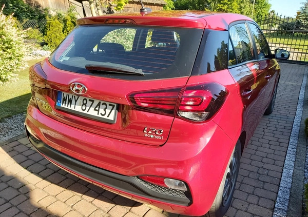 Hyundai i20 cena 52700 przebieg: 39400, rok produkcji 2020 z Wyszków małe 172
